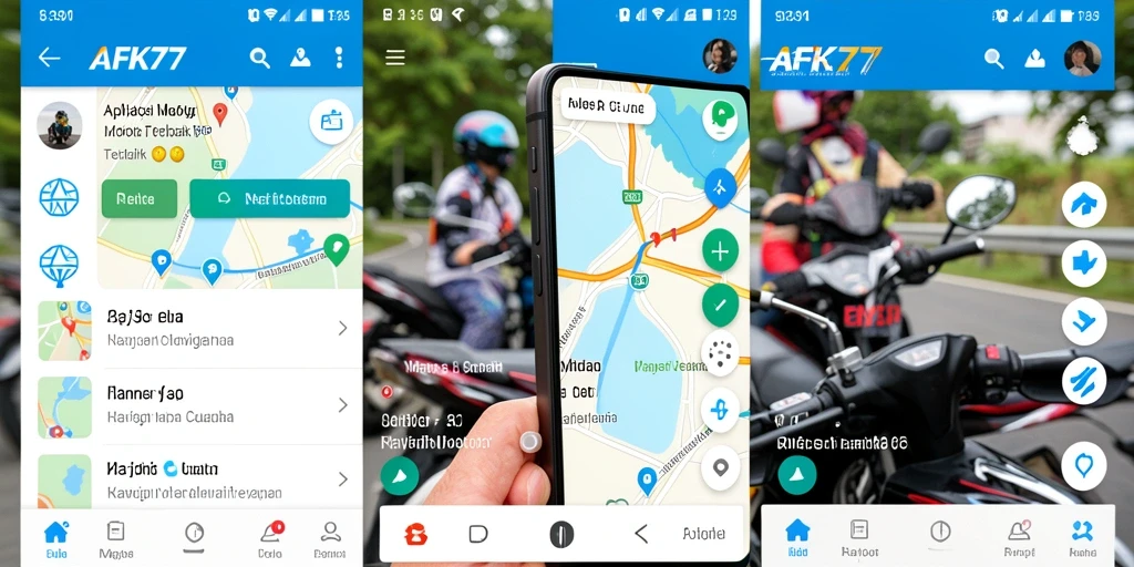 Antarmuka AFK77 yang intuitif untuk Navigasi Motor yang aman dan efektif.