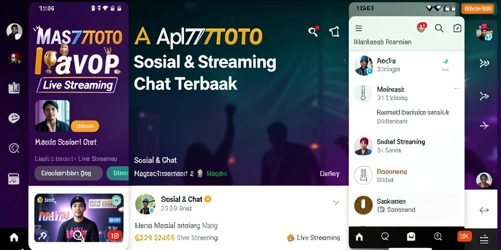 Antarmuka pengguna MAS77TOTO yang mudah digunakan saat live streaming.