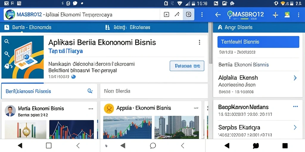 Tampilan antarmuka aplikasi MASBRO12 yang modern dan informatif.