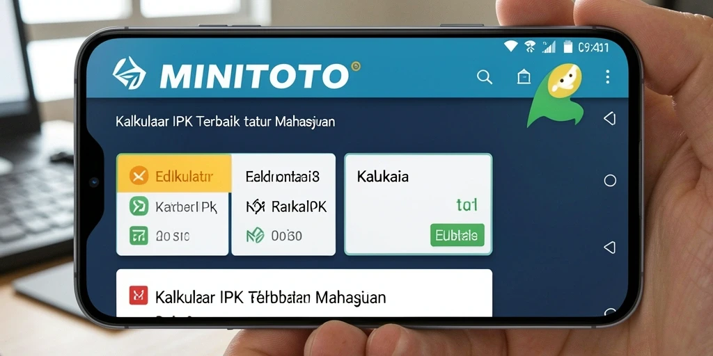 Antarmuka pengguna MINITOTO untuk kalkulator IPK.