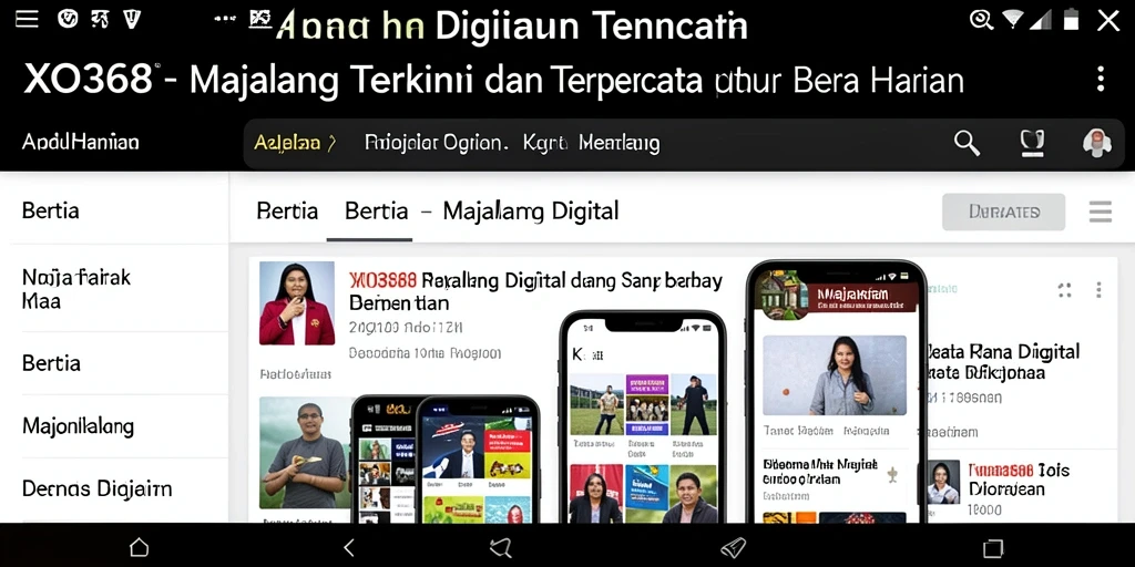 Tampilan antarmuka utama XO368 yang modern dan informatif.